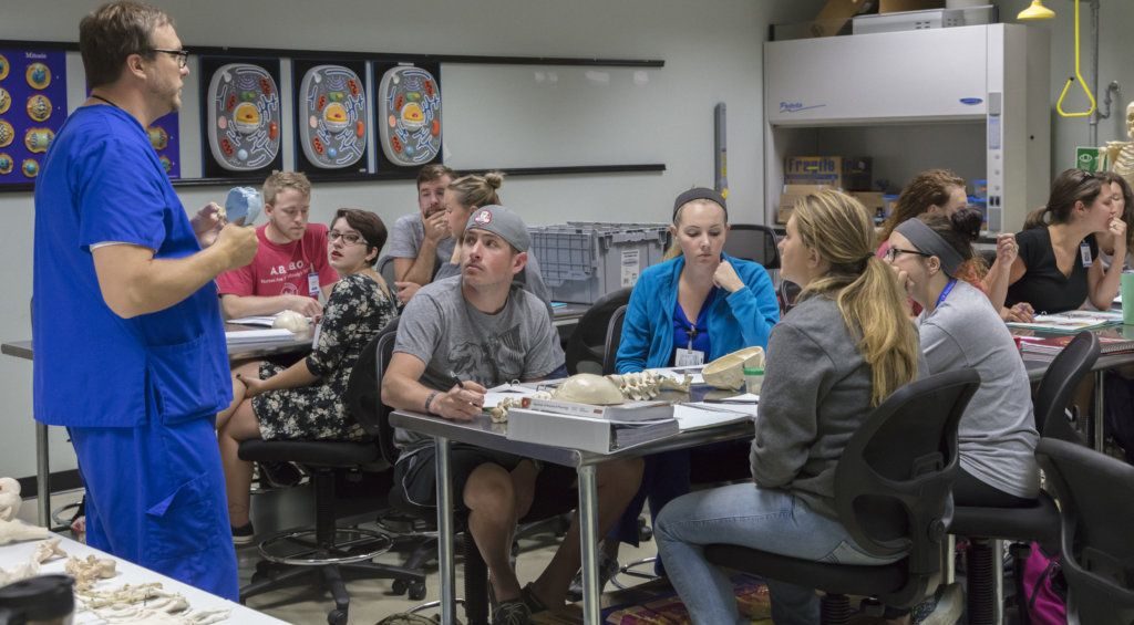 Galen College students with instructor